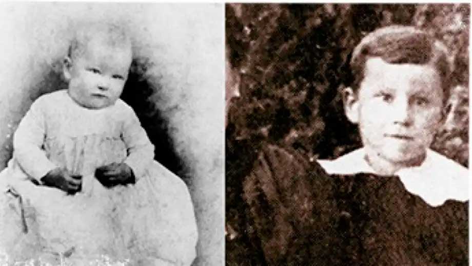 Coronel Sanders de bebe y nino